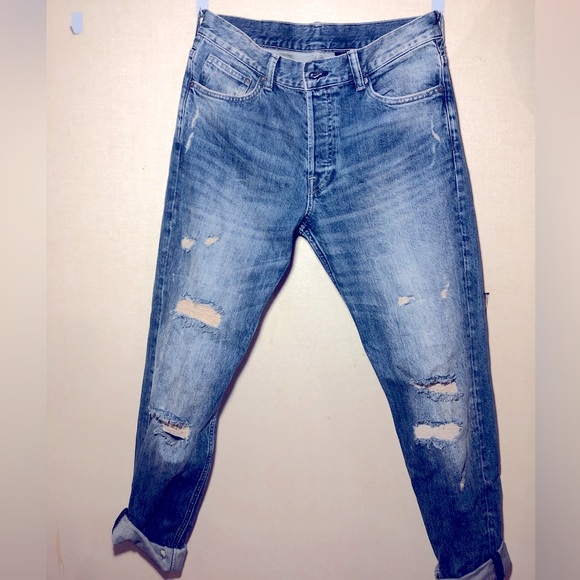 Men’s 32x32 Slim Distressed H&M Jeans - Picture 1 of 9